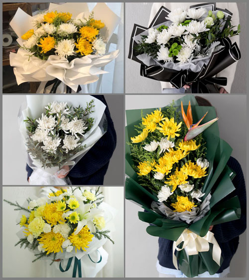 山东潍坊寿光市洛城街道白事花束代送